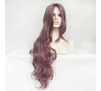 Women's Synthetic Wig Long Wavy Natural Wave Purple With Bangs Natural Wigs Party Wig Halloween Wig Costume Wig