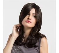 Women's Synthetic Wig Medium Natural Wave Dark Brown/Medium Auburn African American Wig Natural Wigs Costume Wig