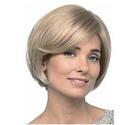 Women's Synthetic Wig Medium Straight Blonde Red Gold Pink Bob Haircut Natural Wigs Celebrity Wig Costume Wig