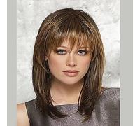 Women's Synthetic Wig Medium Straight Brown Carnival Wig Natural Wigs Halloween Wig Costume Wig