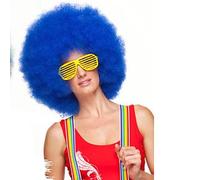 Women's Synthetic Wig Short Curly Afro Blue Carnival Wig Cosplay Wig Halloween Wig Costume Wig