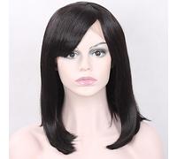 Women's Synthetic Wig Short Straight Black Natural Hairline Bob Haircut With Bangs Natural Wigs Costume Wig