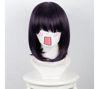 Women's Synthetic Wig Short Straight Purple Bob Haircut Cosplay Wig Costume Wig