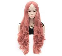 Women's Synthetic Wig Very Long Body Wave Pink Halloween Wig Carnival Wig Costume Wig