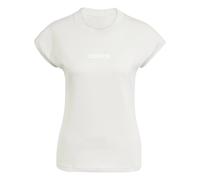 Women's T-shirt adidas Essentials Linear Beige M