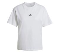 adidas Women's Essentials Small Logo Cotton T-Shirt, White/Black, M