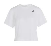 adidas Women's Primelift Essentials Workout Boxy Graphics Shirt, White, XL
