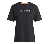 Adidas Terrex Classic Logo Short Sleeve T-shirt Black M Woman