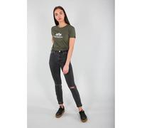 Alpha Industries New Basic Big Logo T-Shirt Women for Women Size M - dark olive