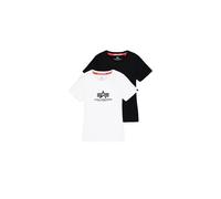 Women's T-shirt Alpha Industries New Basic (x2) Noir S