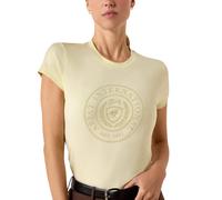 Ariat Ladies Heritage Crest T-Shirt - Yellow - Size: UK 12-14 (M)