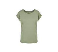 Build Your Brand Womens/Ladies Extended Shoulder T-Shirt (XL) (Soft Salvia)