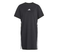 Adidas Essentials 3 Stripes Tee Short Sleeve Short Dress Black S Woman