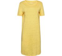 Women's t-shirt dress KnowledgeCotton Apparel Linen Jaune S