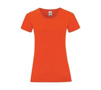 Women's T-shirt Fruit of the Loom Iconic 150 Orange XS