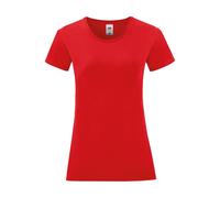 Women's T-shirt Fruit of the Loom Iconic 150 Rouge XL