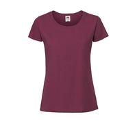 Women's T-shirt Fruit of the Loom Ringspun Premium Rouge XS