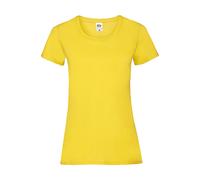 Women's T-shirt Fruit of the Loom Valueweight Jaune 2XL