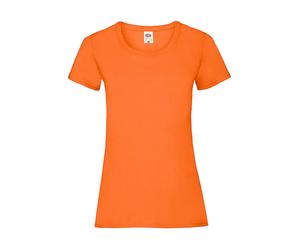 Women's T-shirt Fruit of the Loom Valueweight Orange M