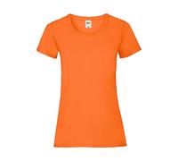 Women's T-shirt Fruit of the Loom Valueweight Orange S