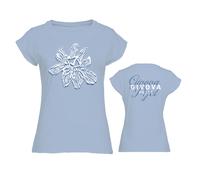 Women's T-shirt Givova Floral Blue XS