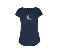 Women's T-shirt Greenbomb Bike Cargo Family Cool Bleu XS