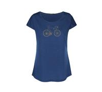 Women's T-shirt Greenbomb Bike Classic Cool Bleu XS