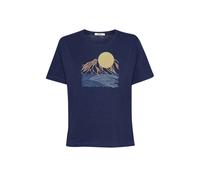 Women's T-shirt Greenbomb Mountain Scenery Nova Bleu XL