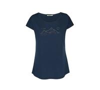 Women's T-shirt Greenbomb Nature Contours Cool Bleu L