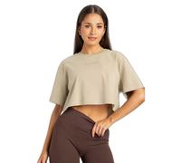 Women's T-shirt Gym Glamour Boxy Beige XS