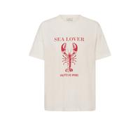 Women's T-shirt KAFFE Annemette Blanc S