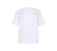 Women's T-shirt KAFFE Curve Clio Blanc XL