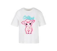 Miss Tee Women's Mst256-cute As Hell Tee T-Shirt, White, L Plus Tall