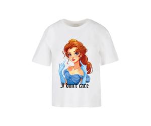 Women's T-shirt Miss Tee Don't Care Handsign Blanc 4XL