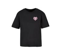 Miss Tee Heart Cage Rose Short Sleeve T-shirt Black 3XL Man