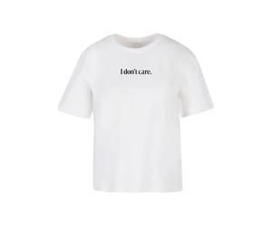 Women's T-shirt Miss Tee I Don't Care Blanc 2XL