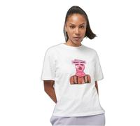 Women's T-shirt Miss Tee I Don't Care Blanc M