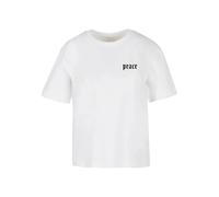 Miss Tee Girls Peace Hand Short Sleeve T-shirt White 5XL Men