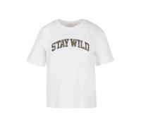 Women's T-shirt Miss Tee Stay Wild Leo Blanc M