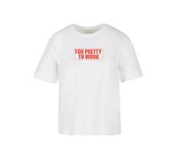 Women's T-shirt Miss Tee Too Pretty To Work Blanc XS