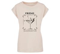 Women's T-shirt Mister Tee F-Word Extended Shoulder Beige 5XL