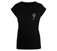 Women's T-shirt Mister Tee Flamingo Extended Shoulder Noir 2XL