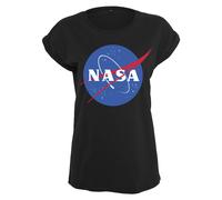 Mister Tee Ladies NASA Insignia Tee - Damen Streetwear T-Shirt, Black, Größe M