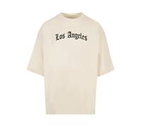 Mister Tee Men's Los Angeles Wording New Huge Tee Whitesand, L T-Shirt, L
