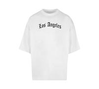 Women's T-shirt Mister Tee Los Angeles Wording New Huge Blanc M