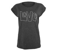 Women's T-shirt Mister Tee Love Marron S