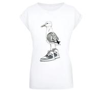 Women's T-shirt Mister Tee Seagull Sneakers Blanc 2XL