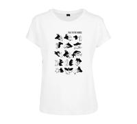 Mister Tee Damen Talk to The Hand Box Tee T-Shirt, White, XS