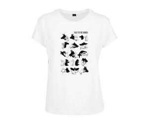 Women's T-shirt Mister Tee talk to the hand box Blanc XS