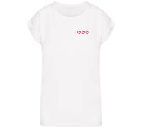 Women's T-shirt Mister Tee Three In A Row Blanc XL